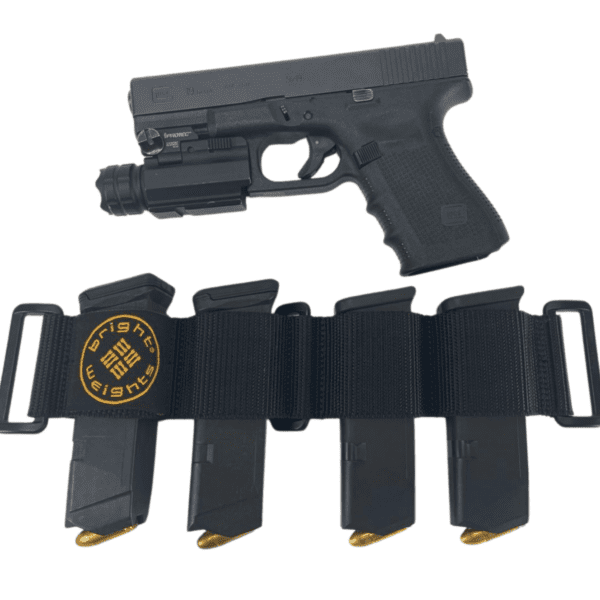 Four magazine waist belt attachment for 9mm