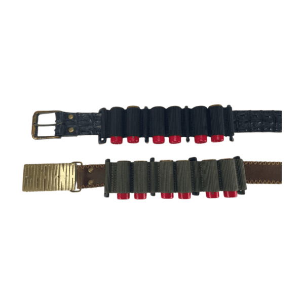 Alternative view of 12 Gauge 6 cartridge waist belt attachment